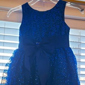 Blue sequence dress